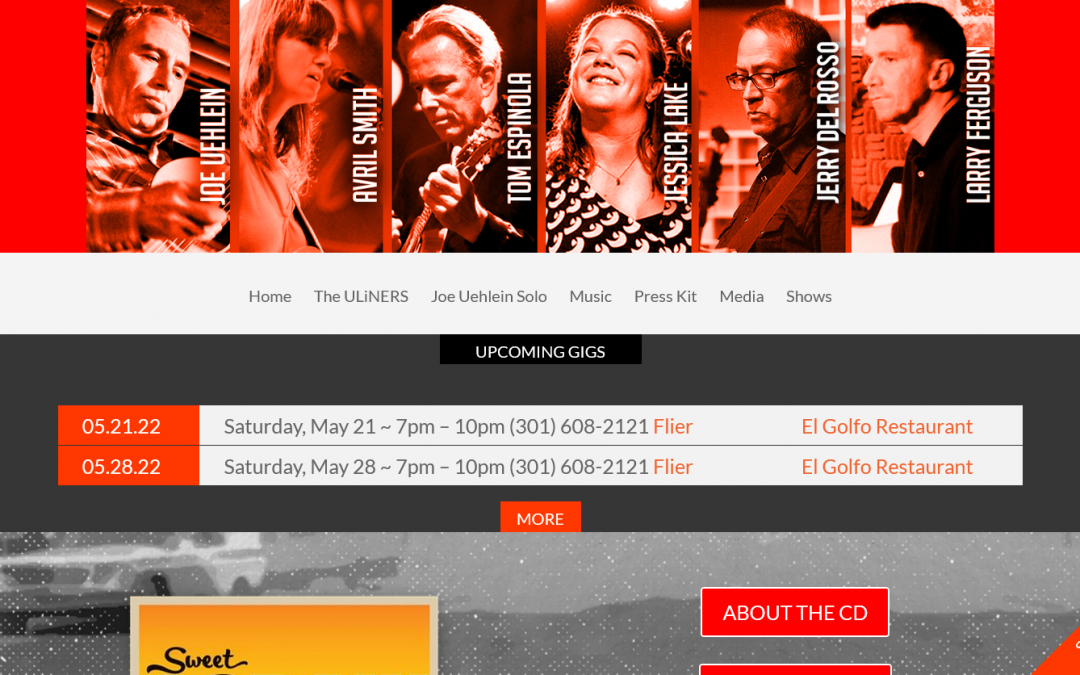 Uliners Band Website